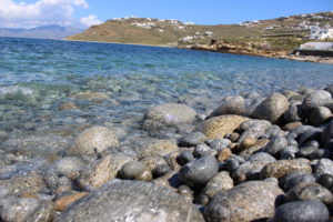 Greek pebble beach